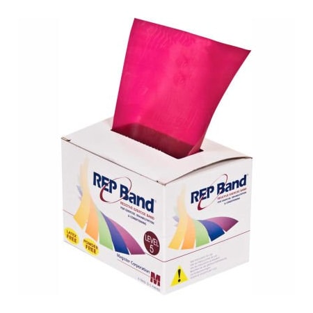 REP Band® Latex Free Exercise Band, Plum, 6 Yard Roll/Box